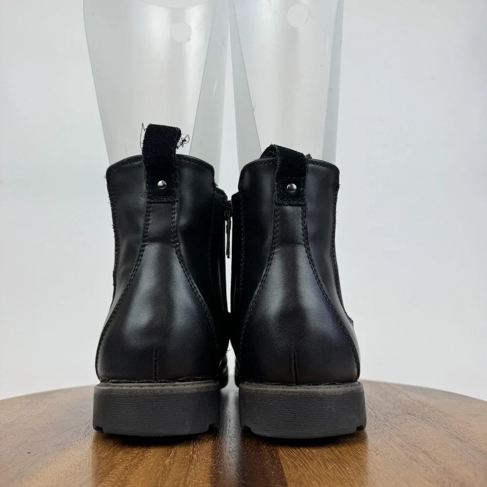 Mens Blondo Shadow Black Leather Waterproof Lined Chelsea Ankle‎ Boots Size 10.5